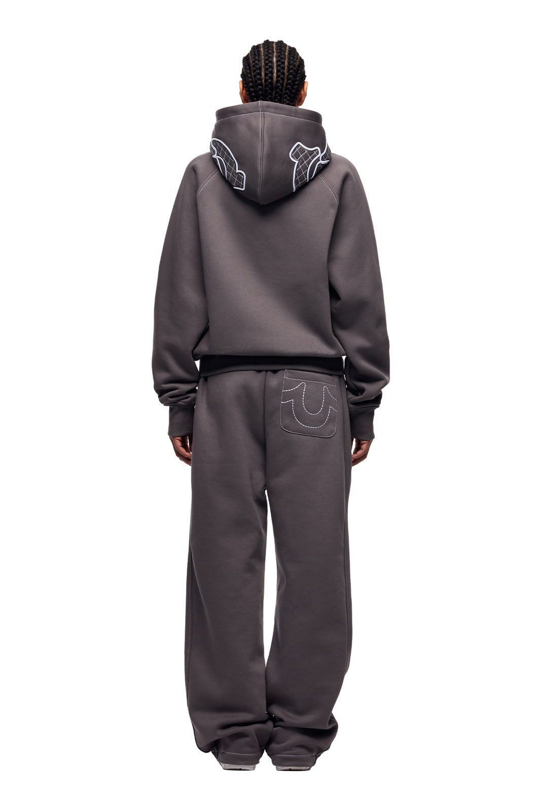 ICONS ZIP HOODIE ASH GREY