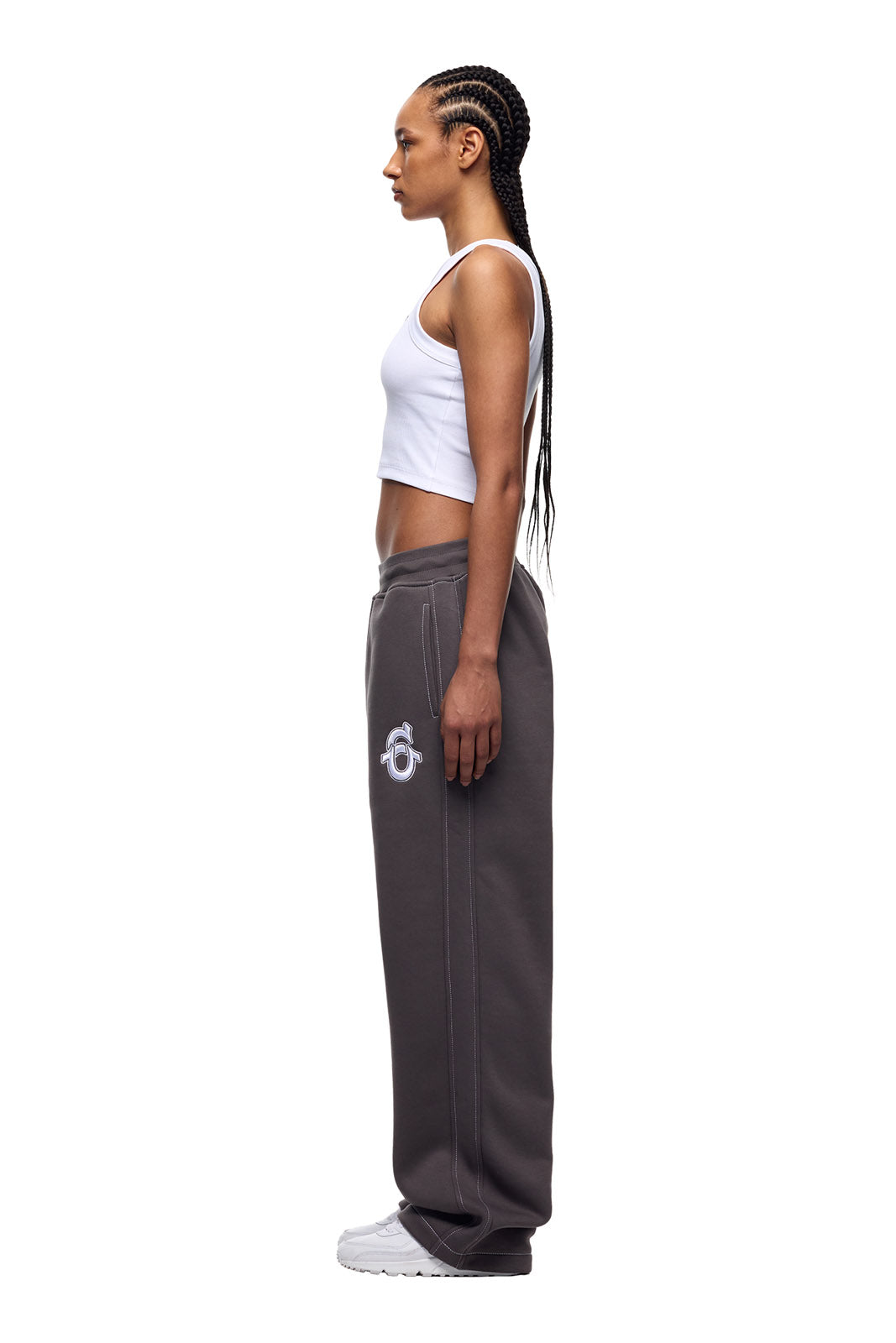 ICONS OPEN LEG JOGGER ASH GREY