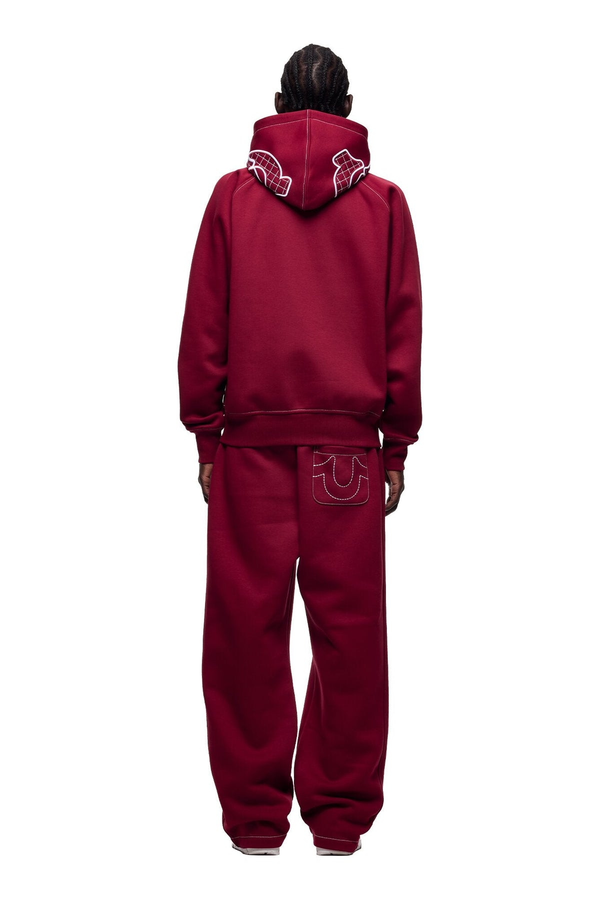 ICONS HOODIE BURNED RED