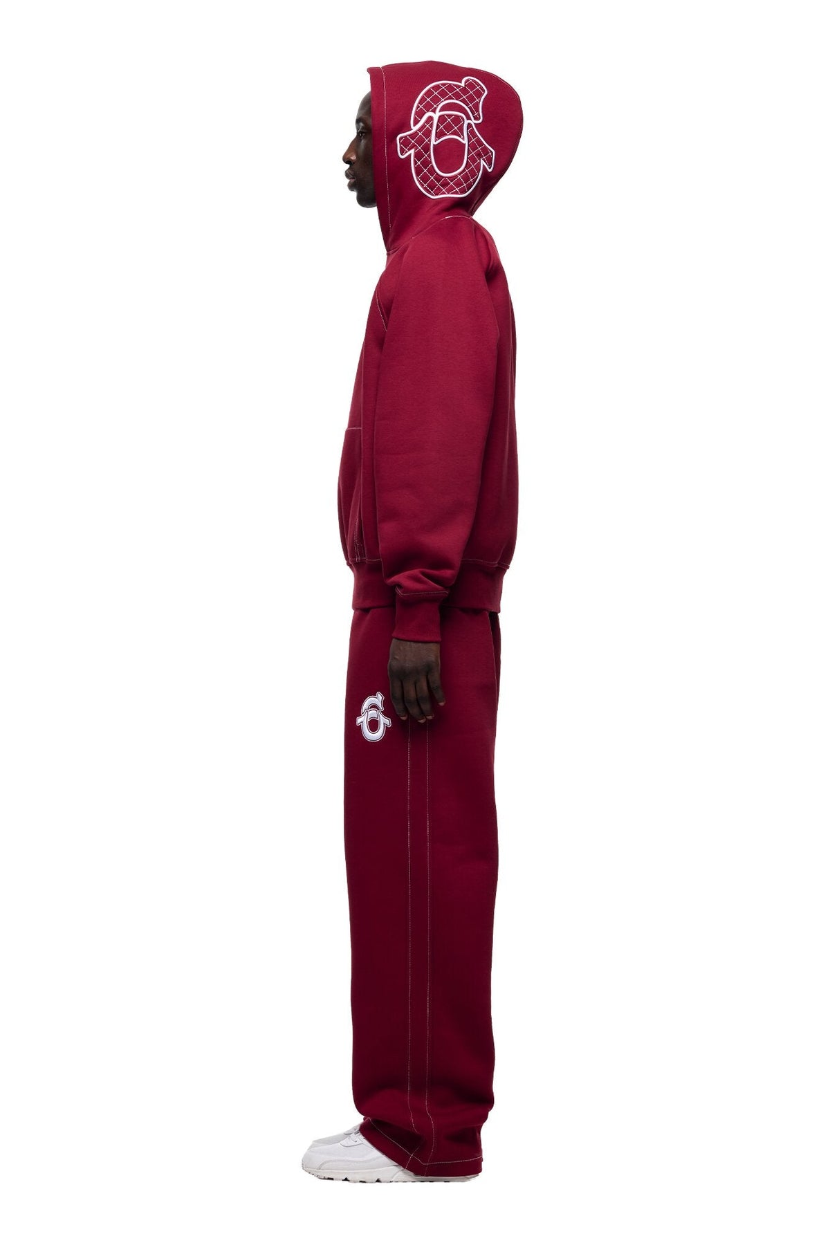 ICONS HOODIE BURNED RED