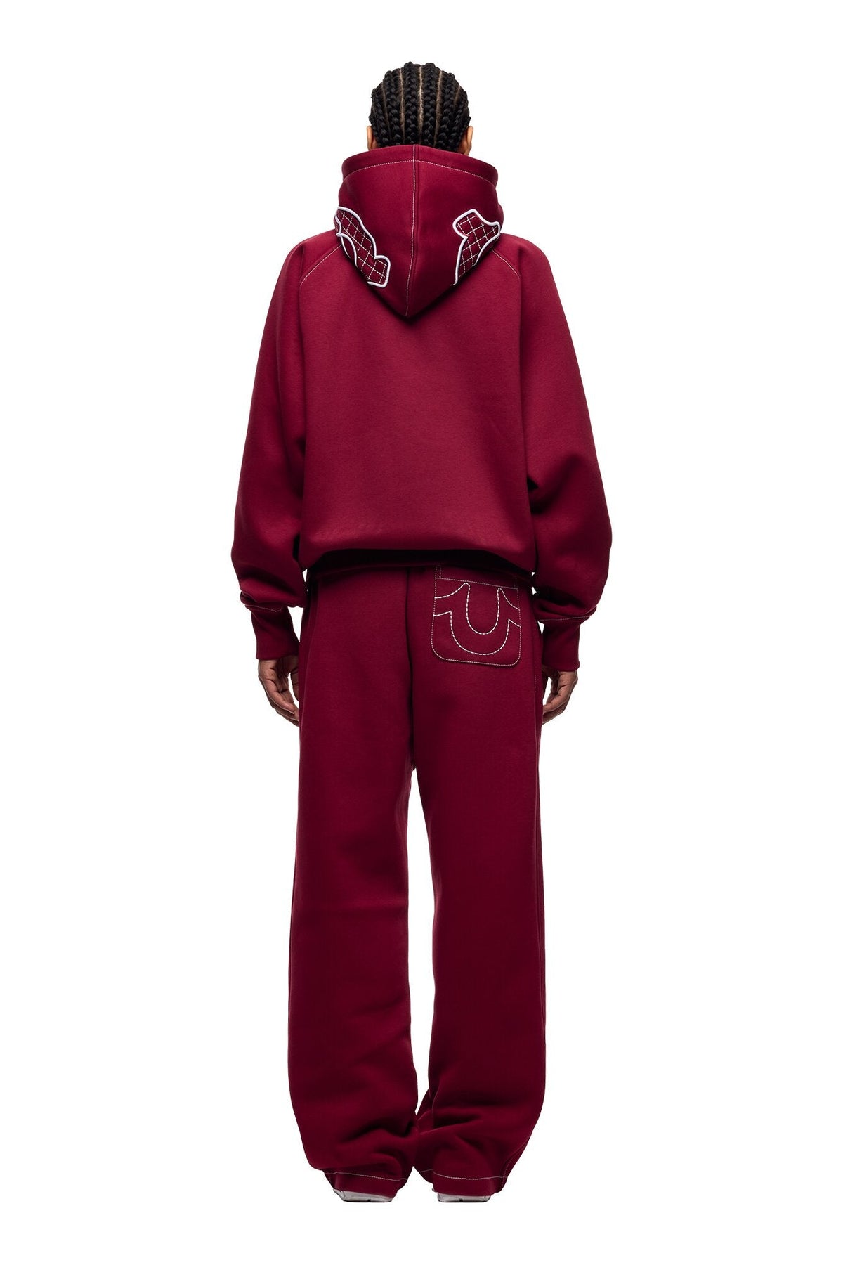 ICONS HOODIE BURNED RED