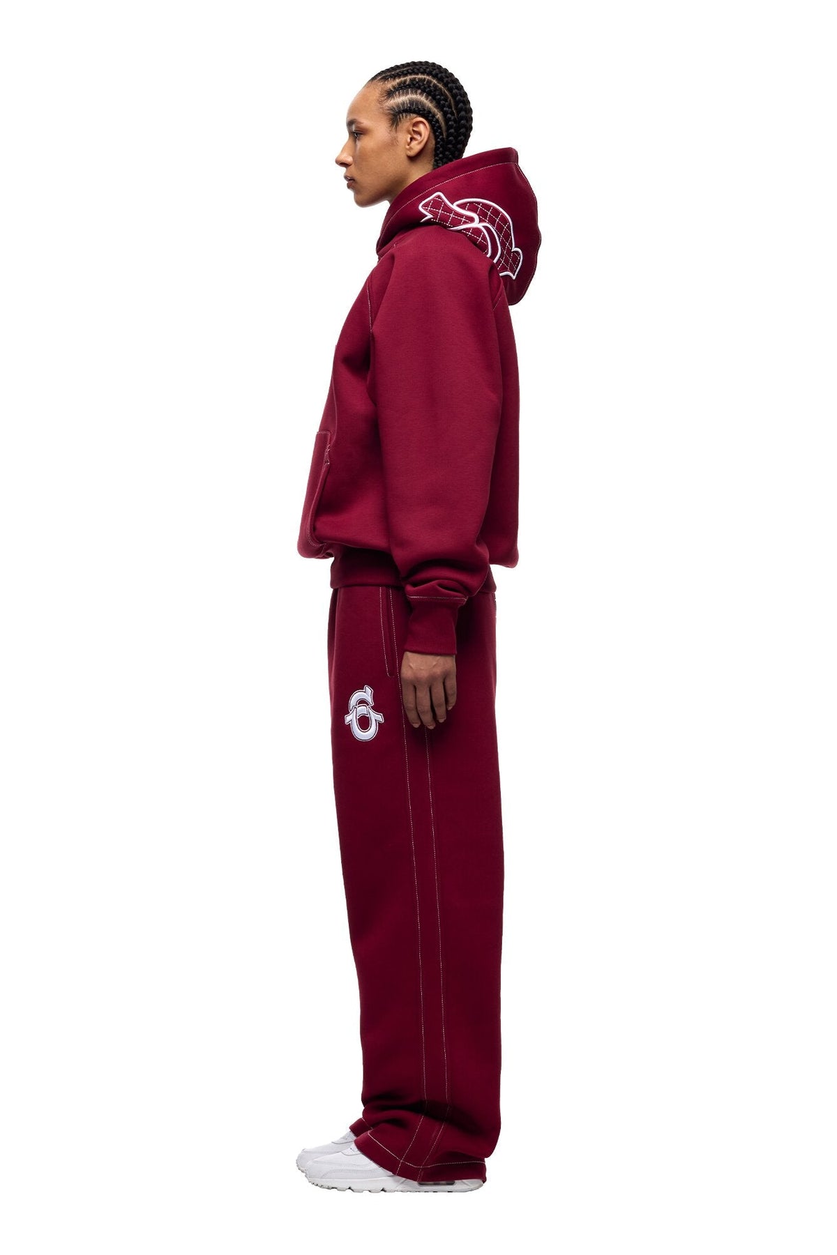 ICONS HOODIE BURNED RED
