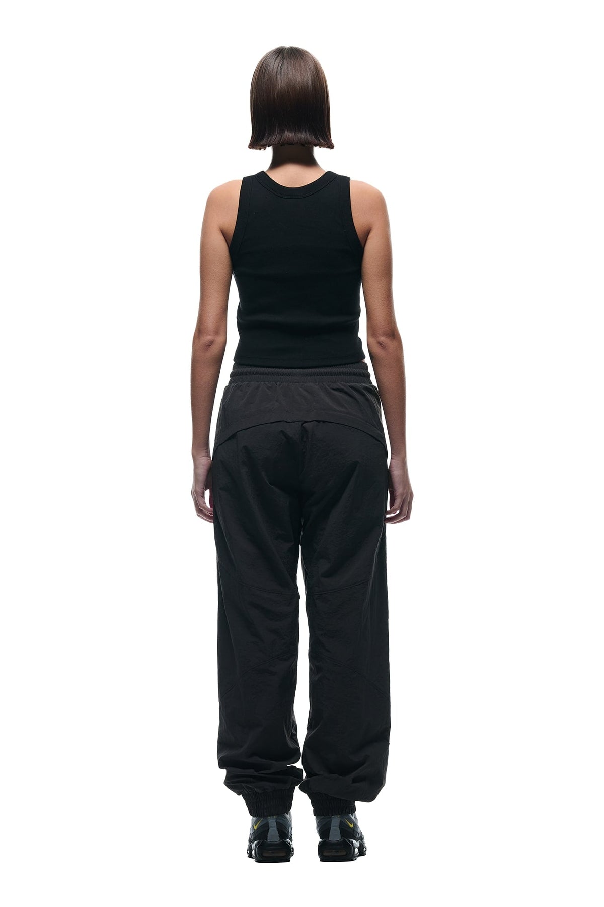 CRINKLE TRACK PANTS IRON GREY