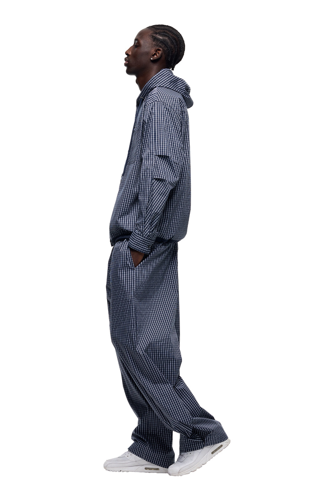 HOODED SHIRT DARK NAVY