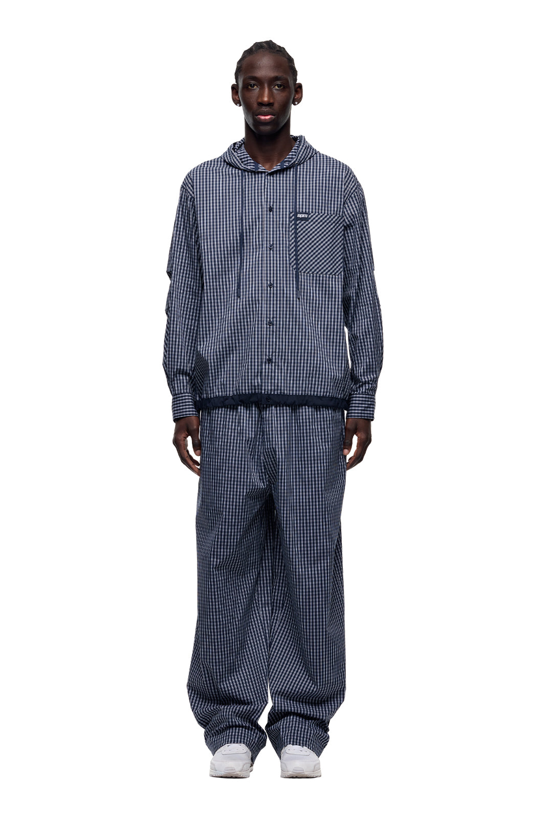 HOODED SHIRT DARK NAVY