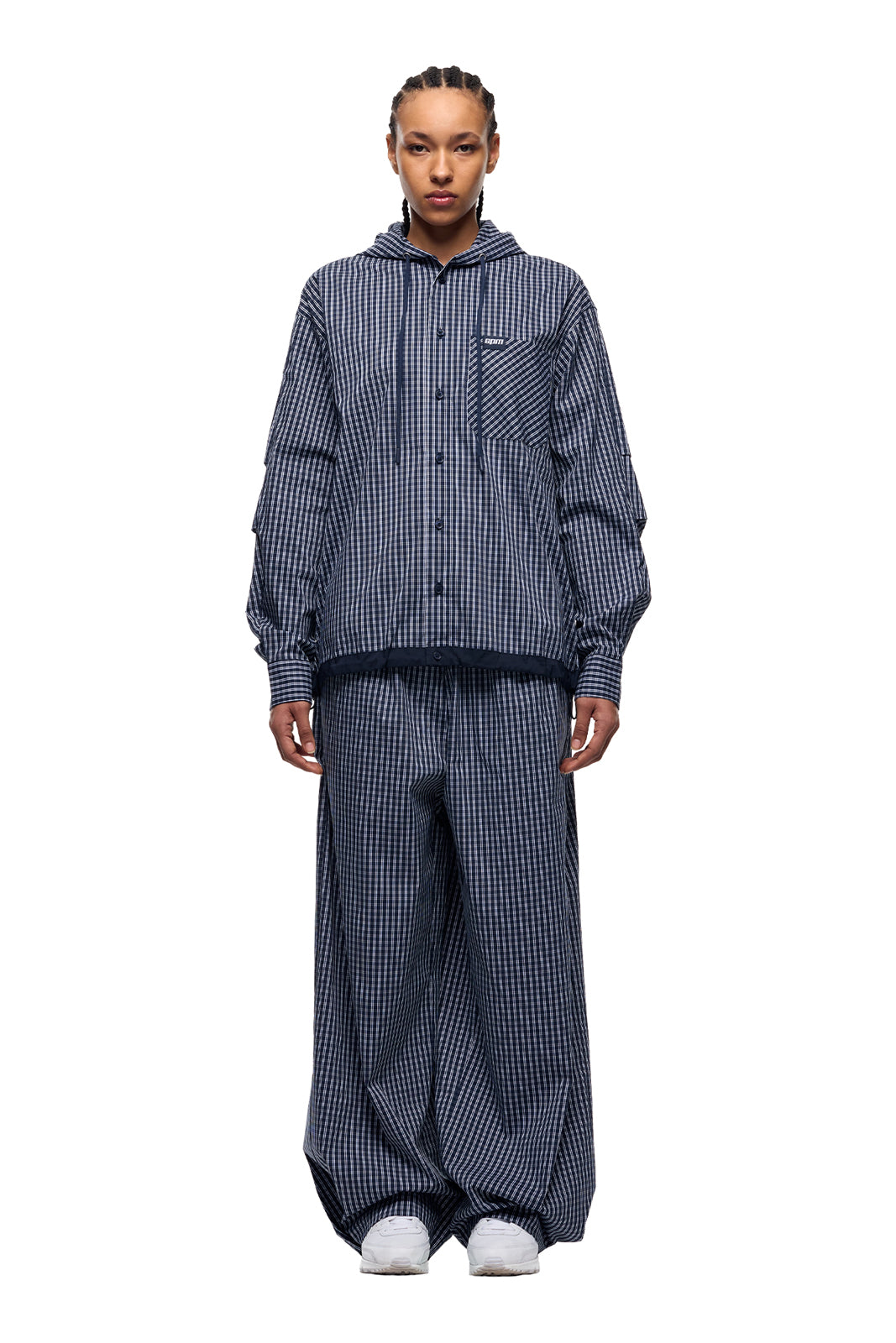 HOODED SHIRT DARK NAVY