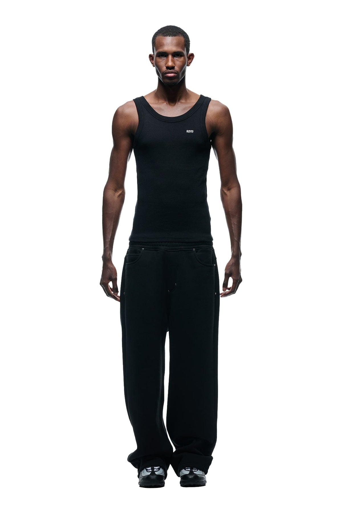 X-TRA WIDE 5-POCKET JOGGER BLACK