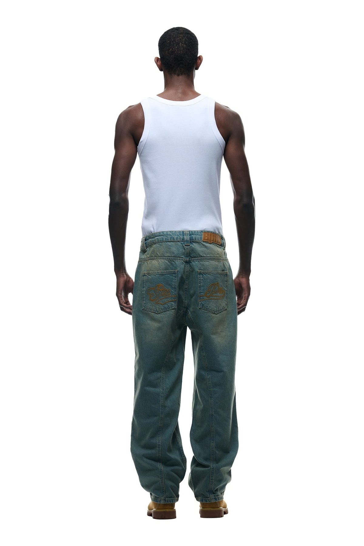 CENTER SEAM DENIM LIGHT WASH