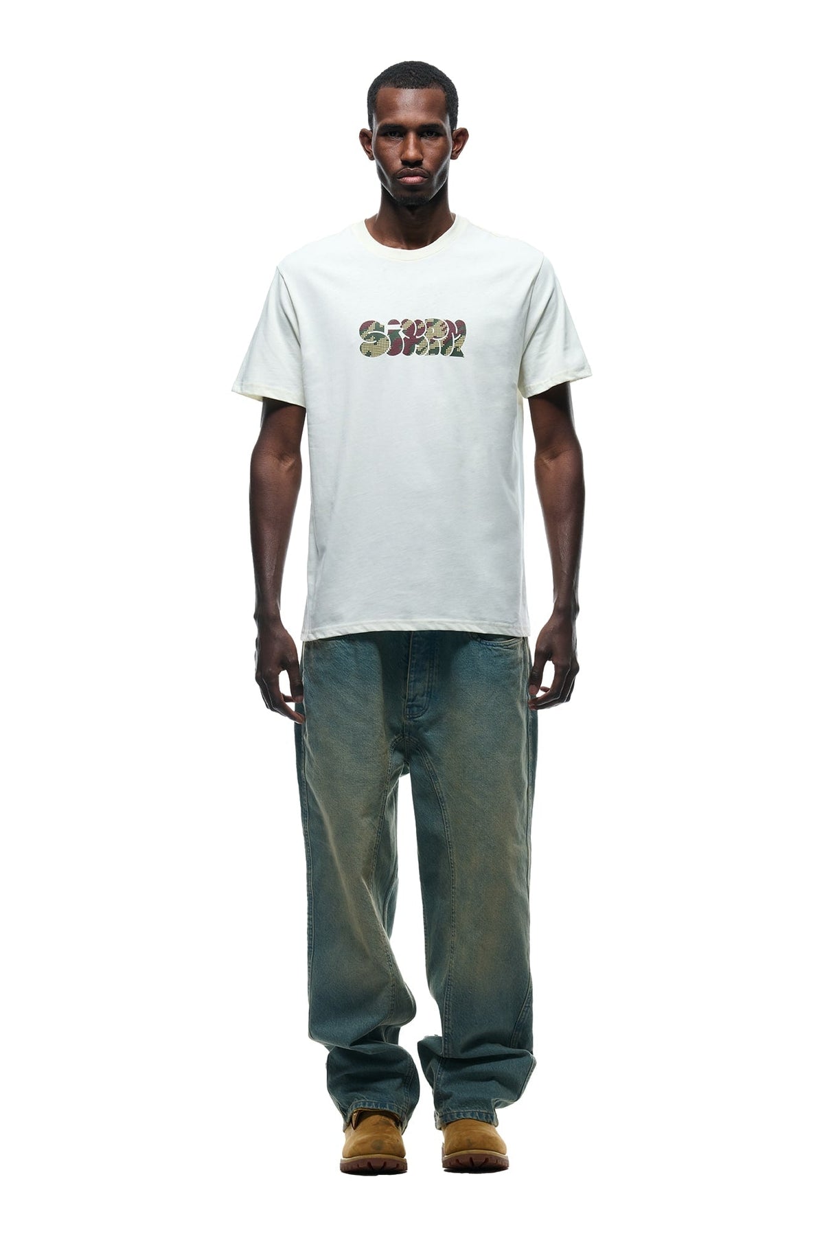 GRAFITTY CAMO T-SHIRT MARSHMALLOW