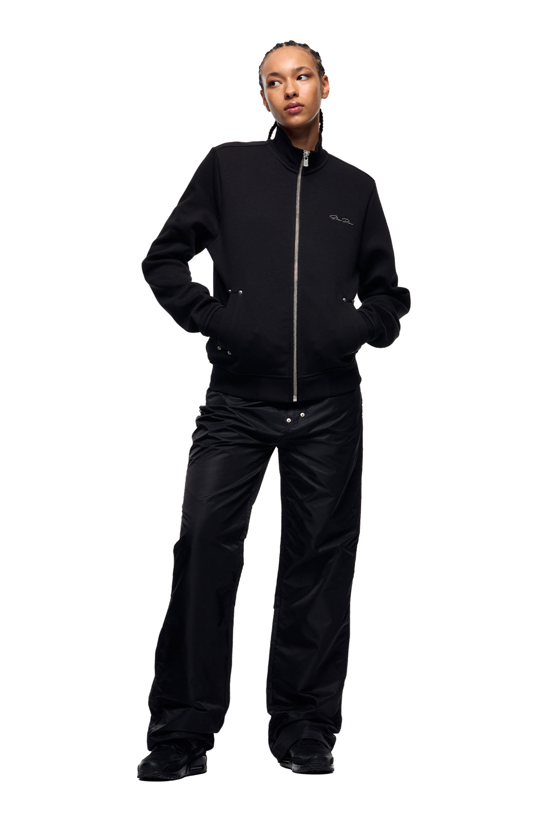 SLIM TRAINER JACKET BLACK