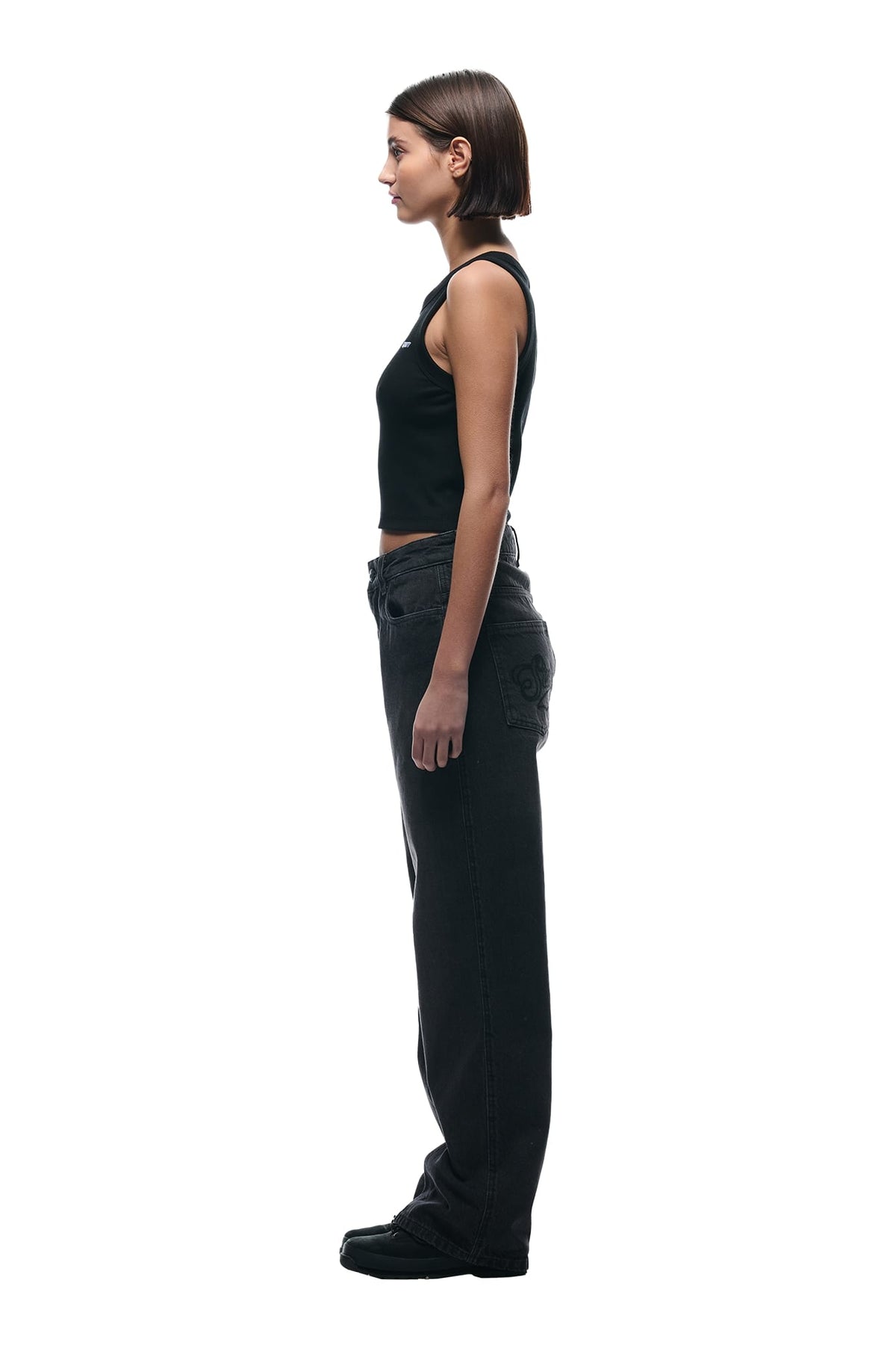 CENTER SEAM DENIM PURPLE OVERDYE