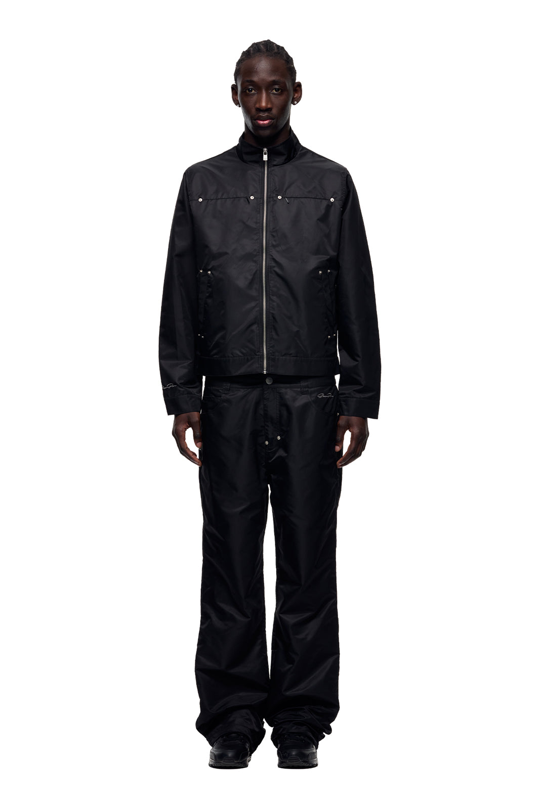 SLIM NYLON JACKET BLACK