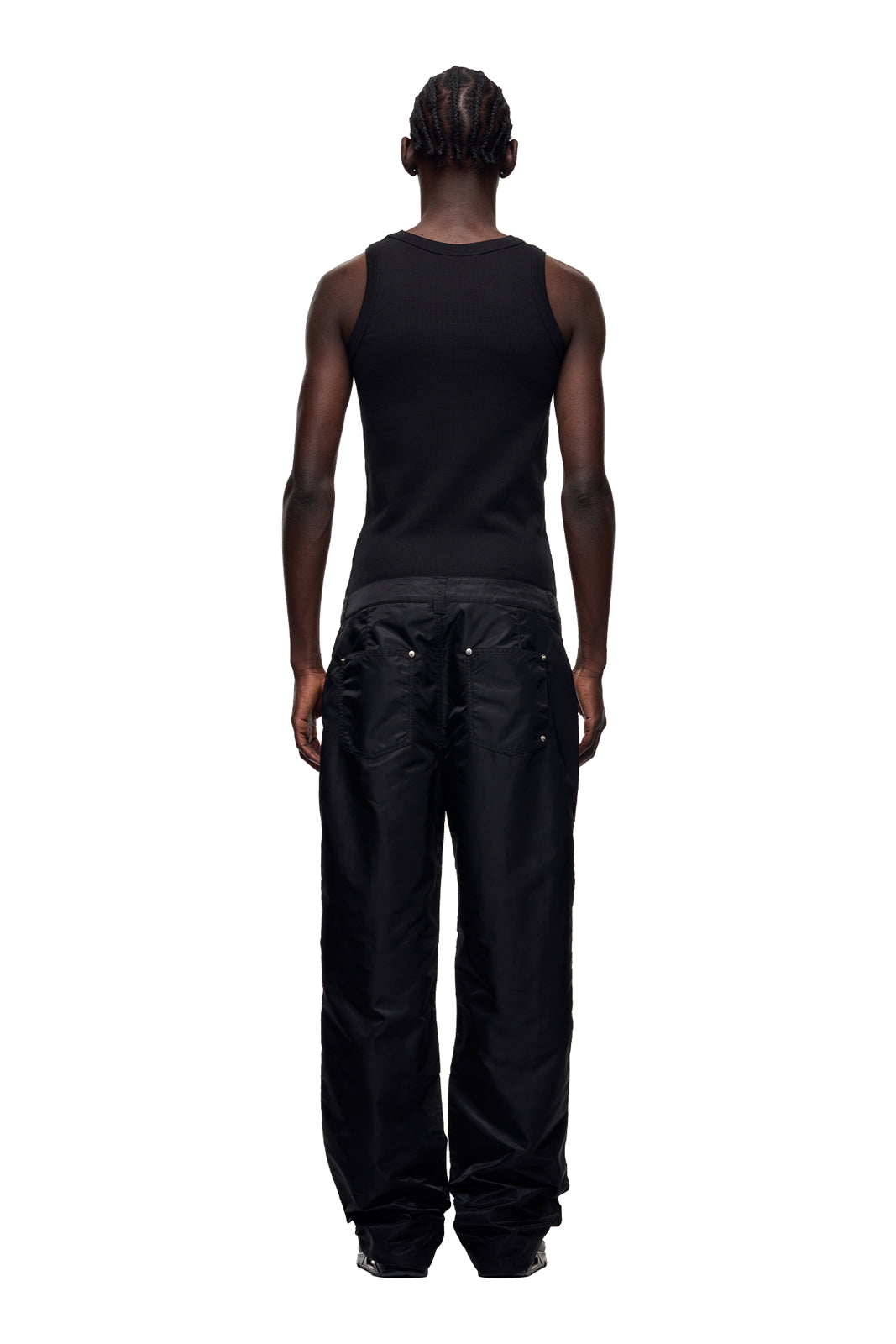 5-POCKET NYLON PANTS BLACK