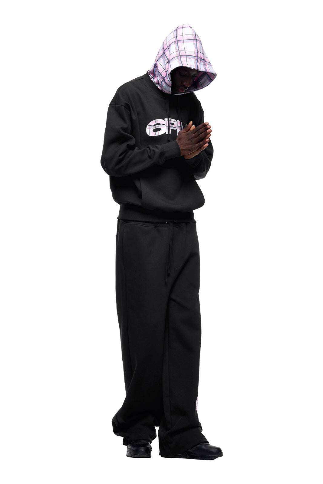 CREWNECK HOODIE BLACK