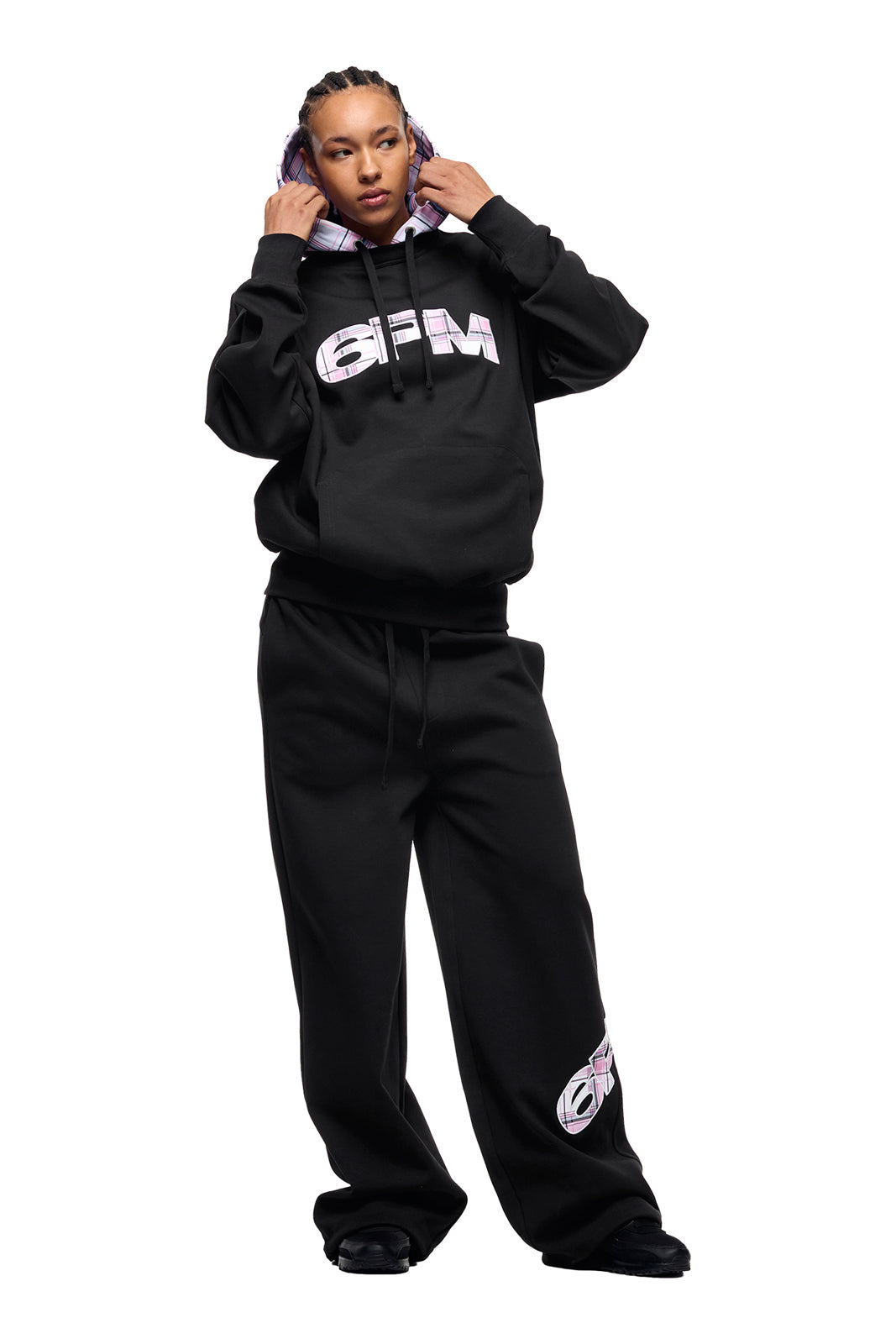 CREWNECK HOODIE BLACK