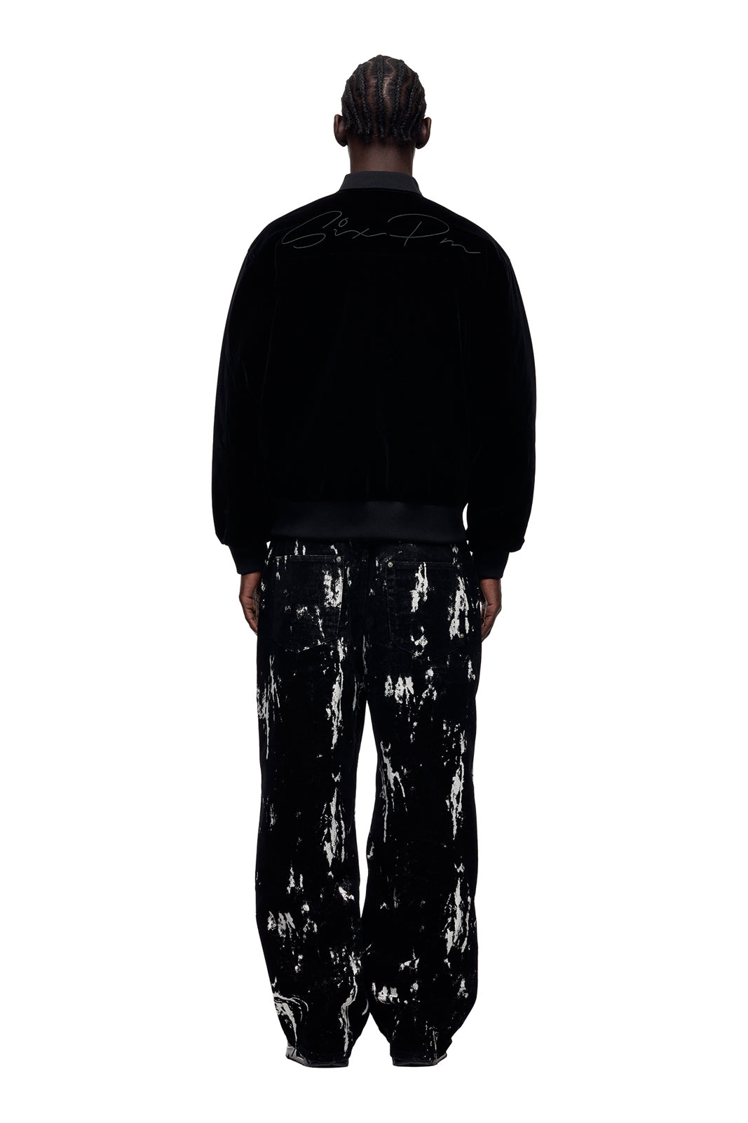 VELVET BOMBER BLACK