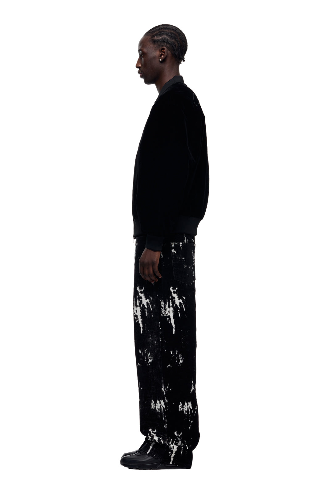 VELVET BOMBER BLACK
