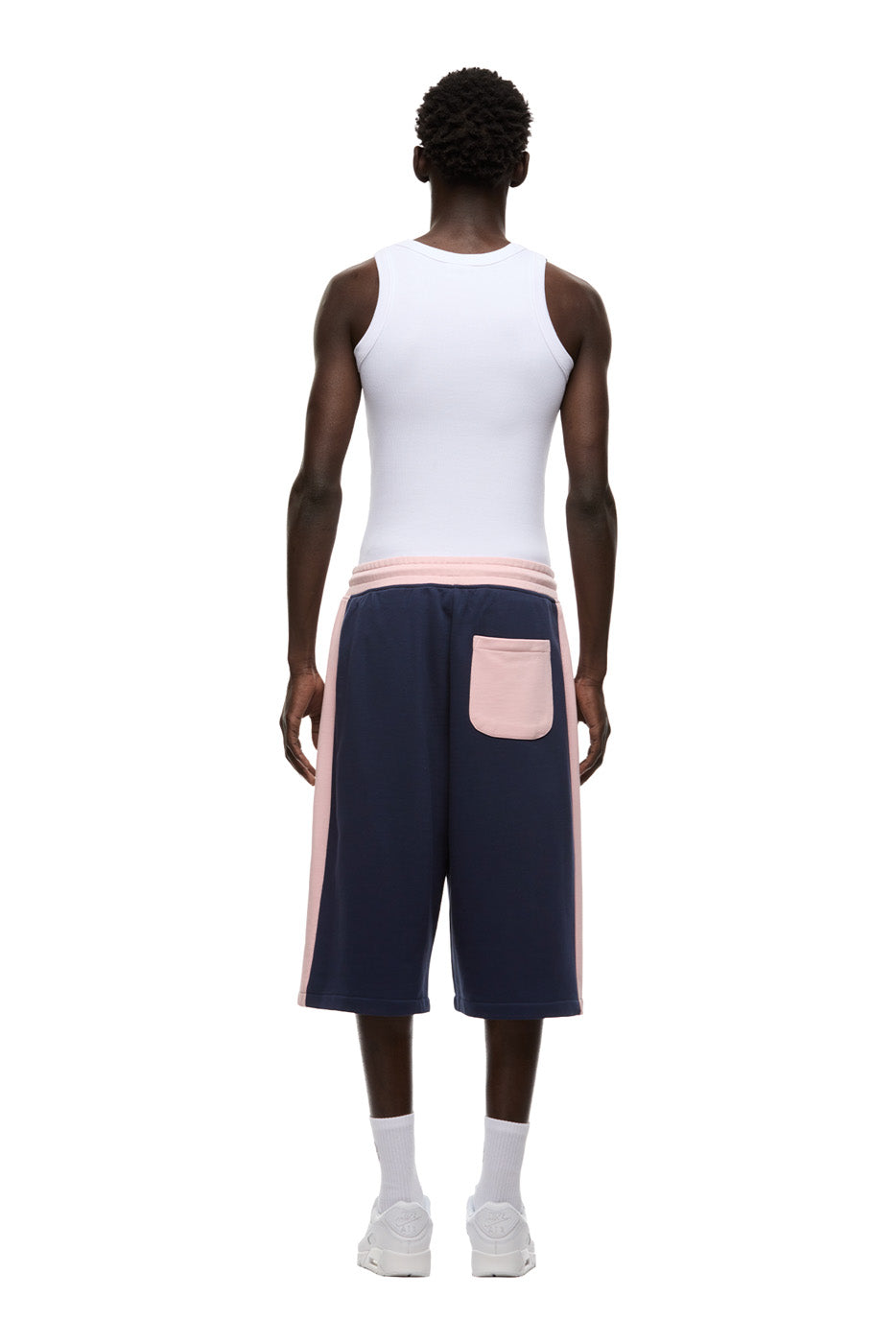 TWO TONE SWEAT SHORTS INK NAVY