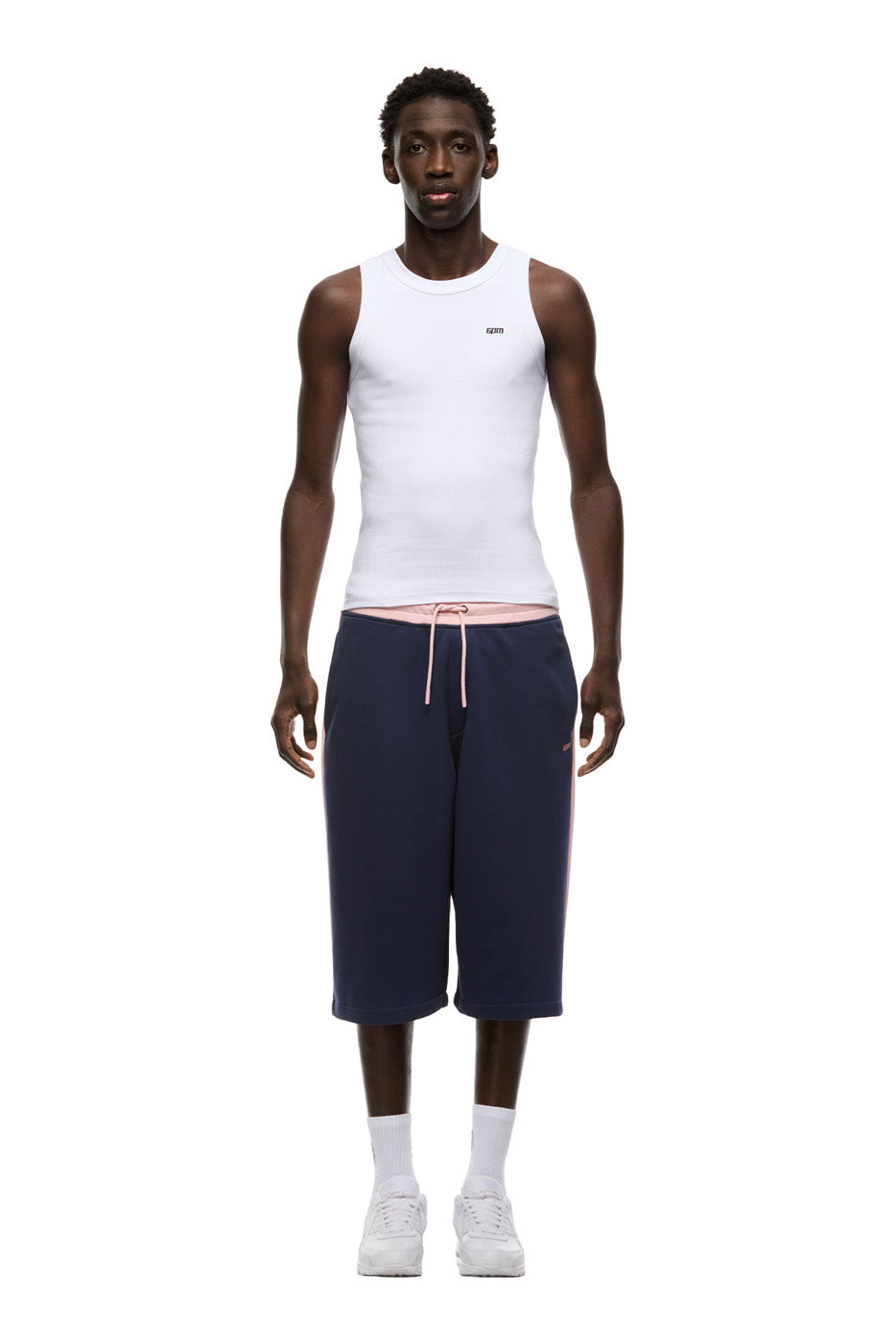 TWO TONE SWEAT SHORTS INK NAVY