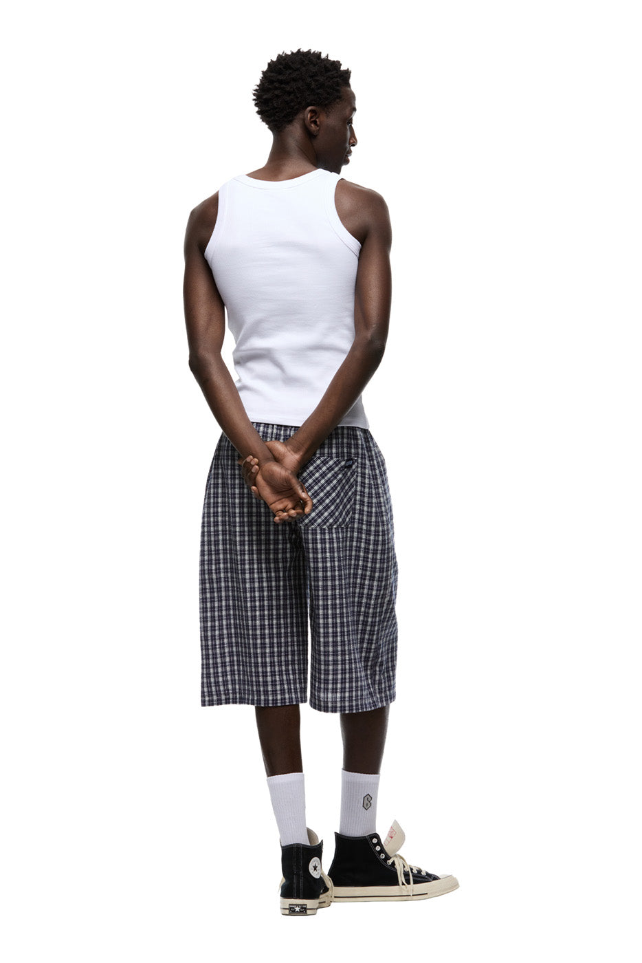 SEERSUCKER SHORTS NAUTICAL BLUE/WHITE