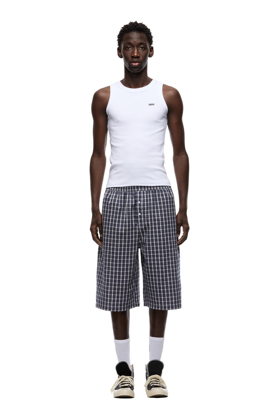 SEERSUCKER SHORTS NAUTICAL BLUE/WHITE