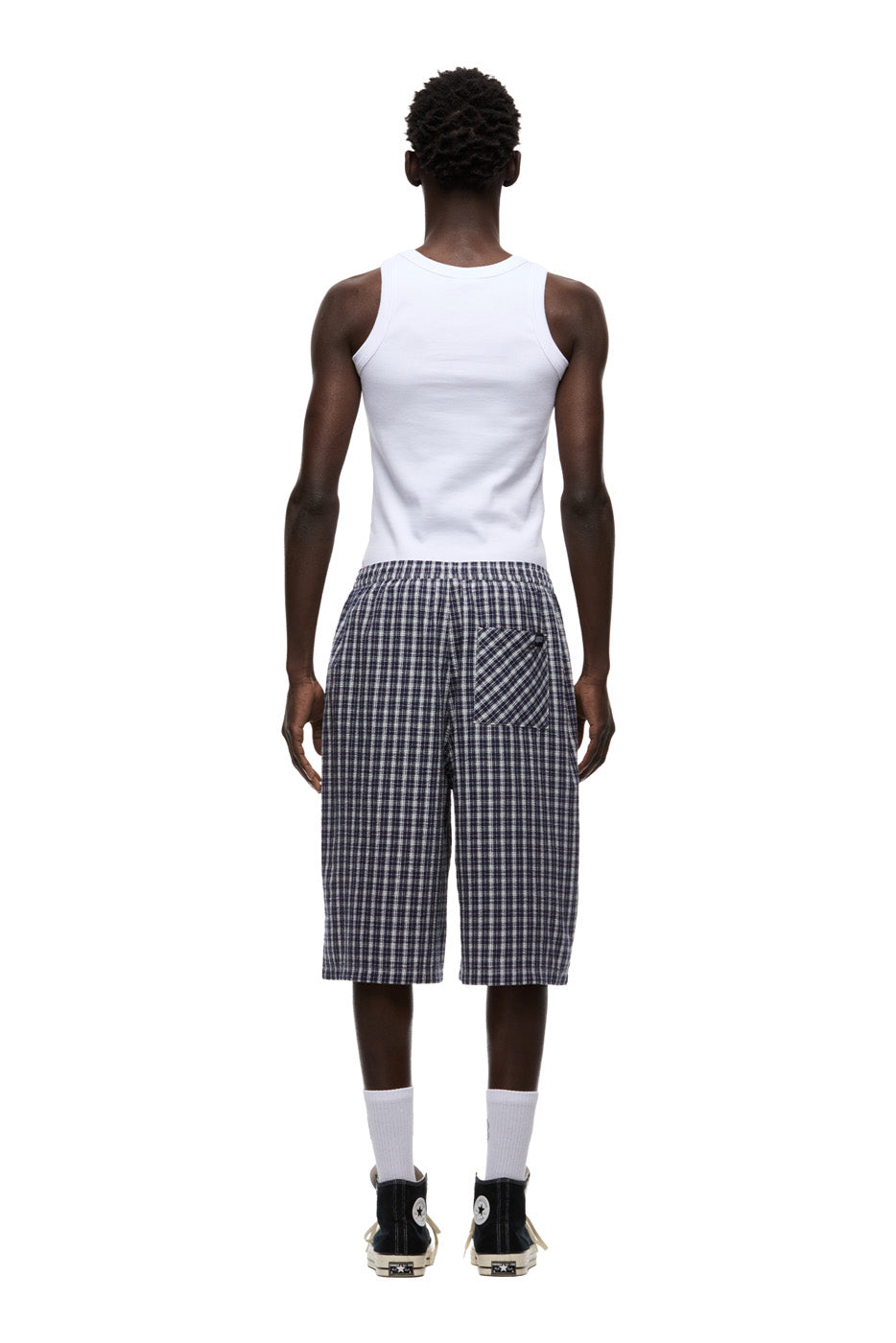 SEERSUCKER SHORTS NAUTICAL BLUE/WHITE