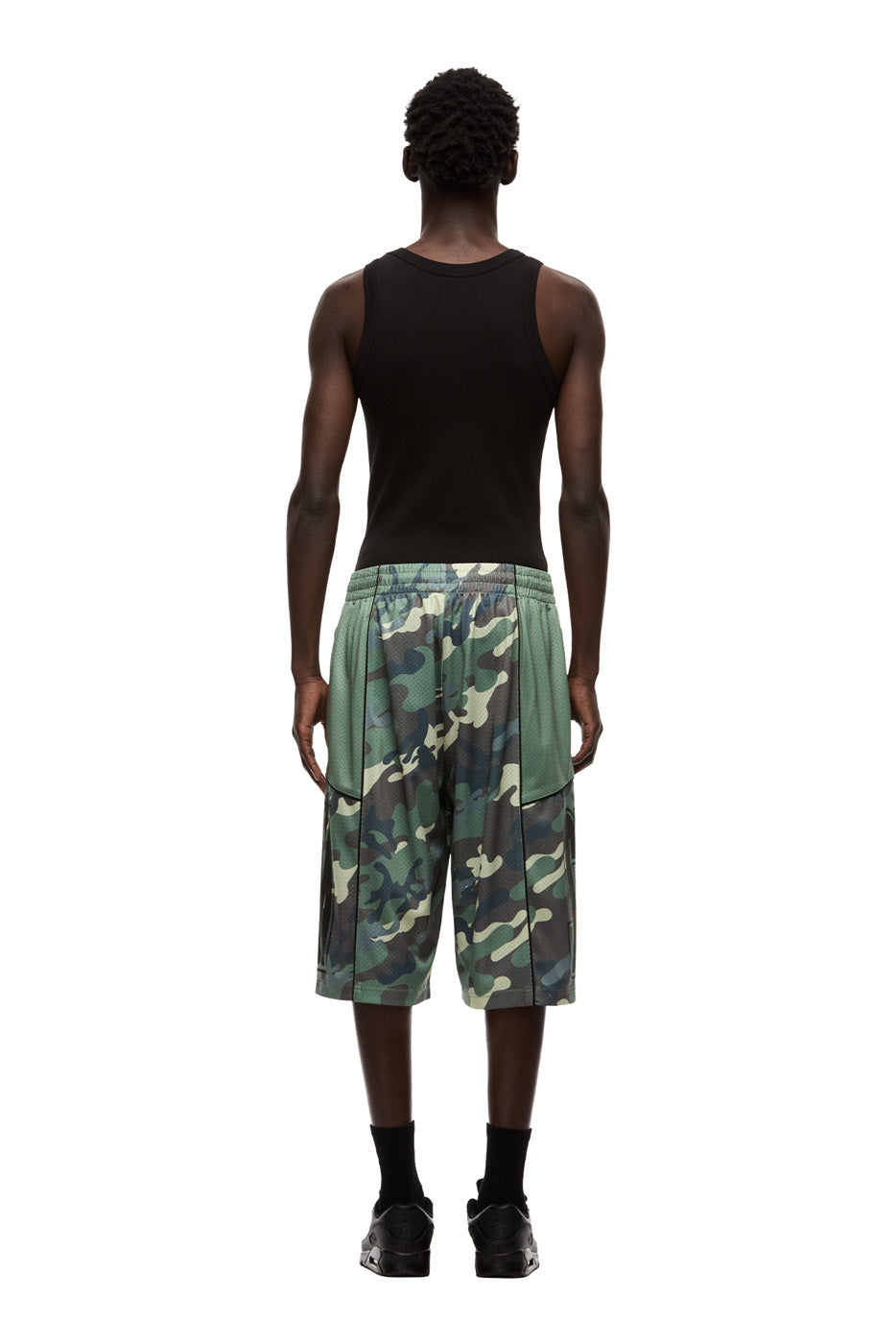 SIX MESH SHORTS PASTEL OLIVE