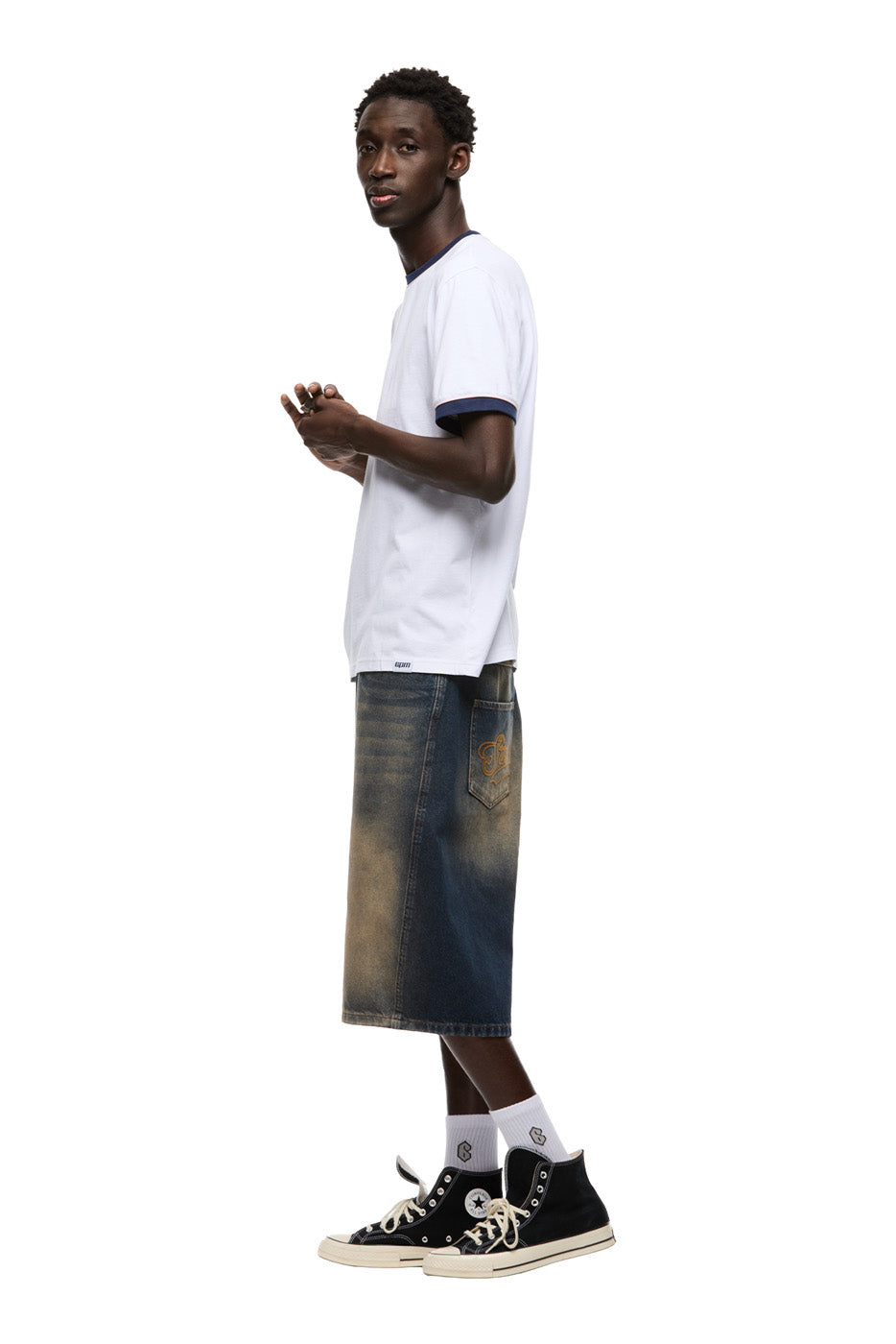 PIPING TEE WHITE