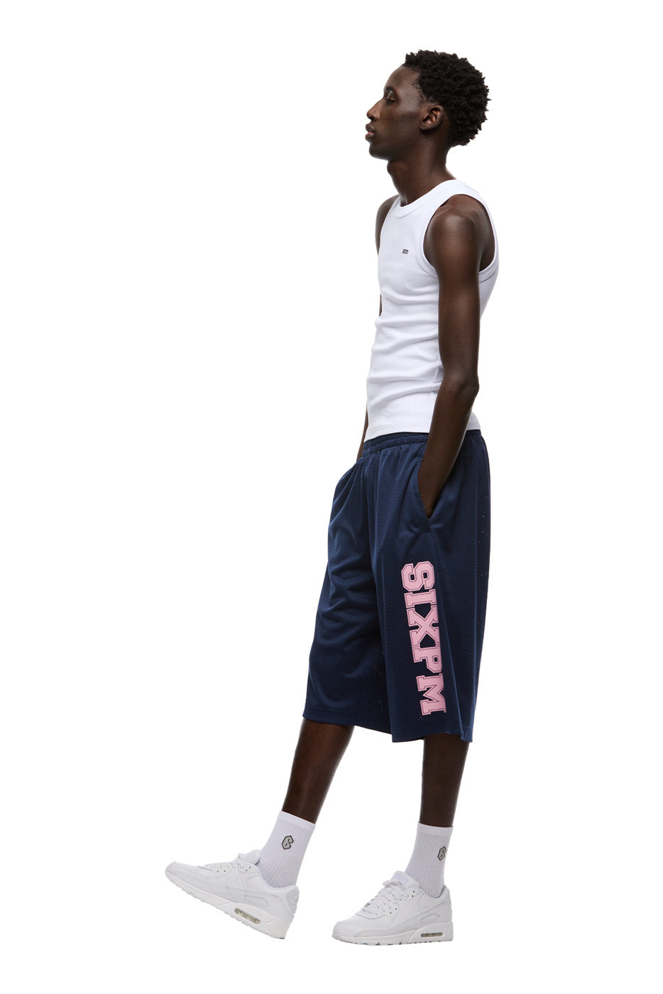 LONG MESH SHORTS INK NAVY