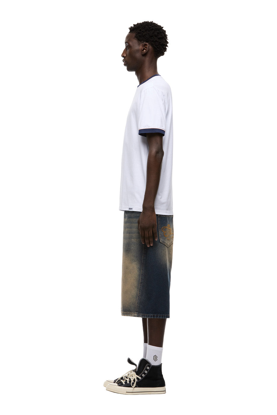 PIPING TEE WHITE