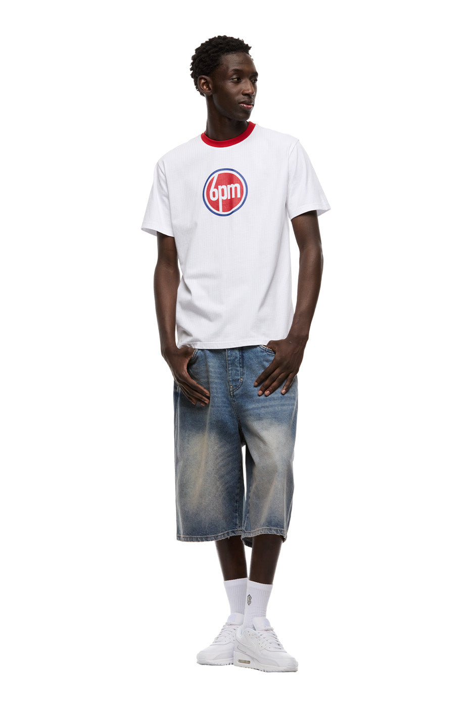 LUCKY LOGO TEE WHITE