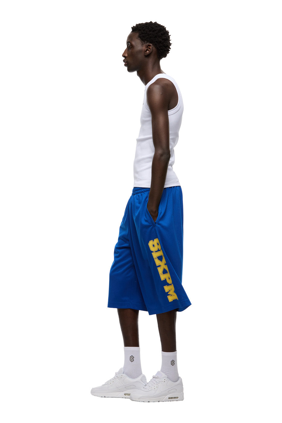 LONG MESH SHORTS SAPPHIRE BLUE