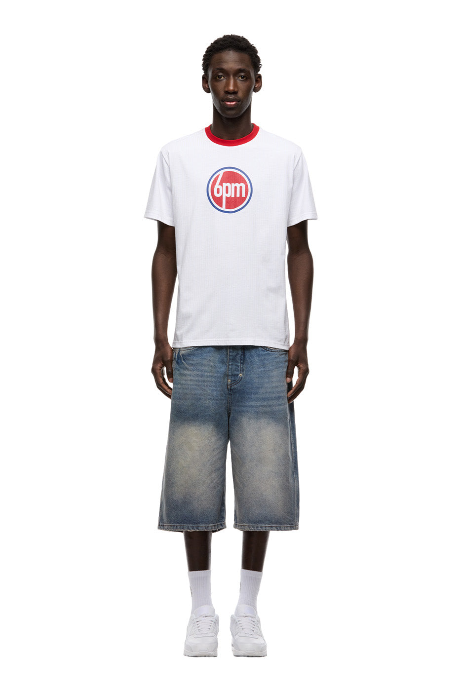 LUCKY LOGO TEE WHITE
