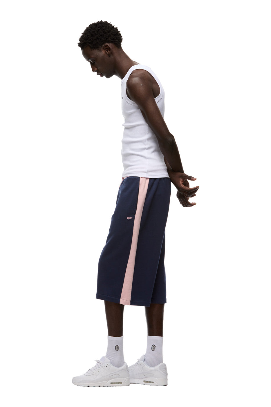 TWO TONE SWEAT SHORTS INK NAVY