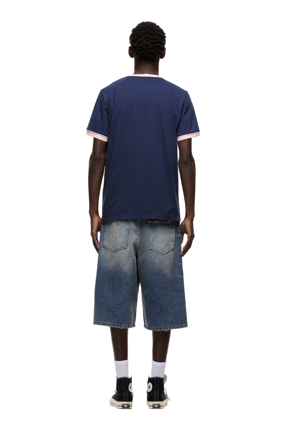 PIPING TEE INK NAVY