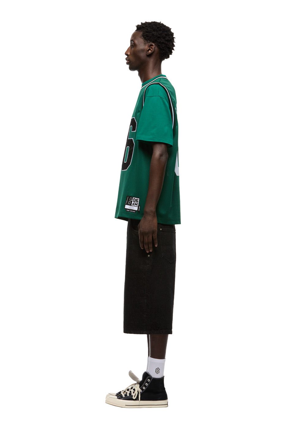 DOUBLE LAYER BBALL JERSEY DARK GREEN