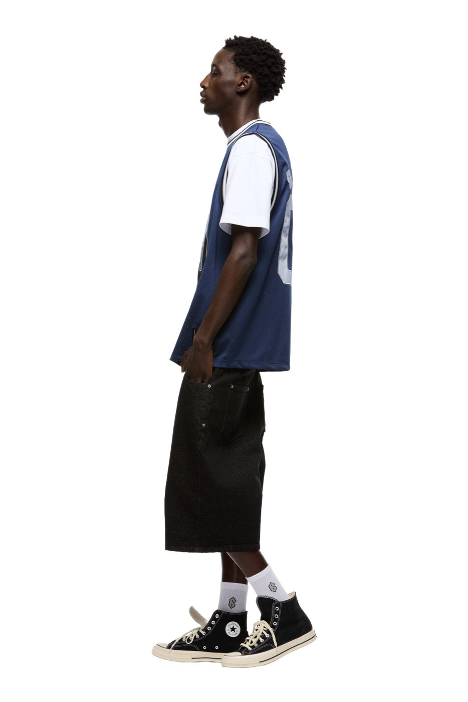 DOUBLE LAYER BBALL JERSEY INK NAVY