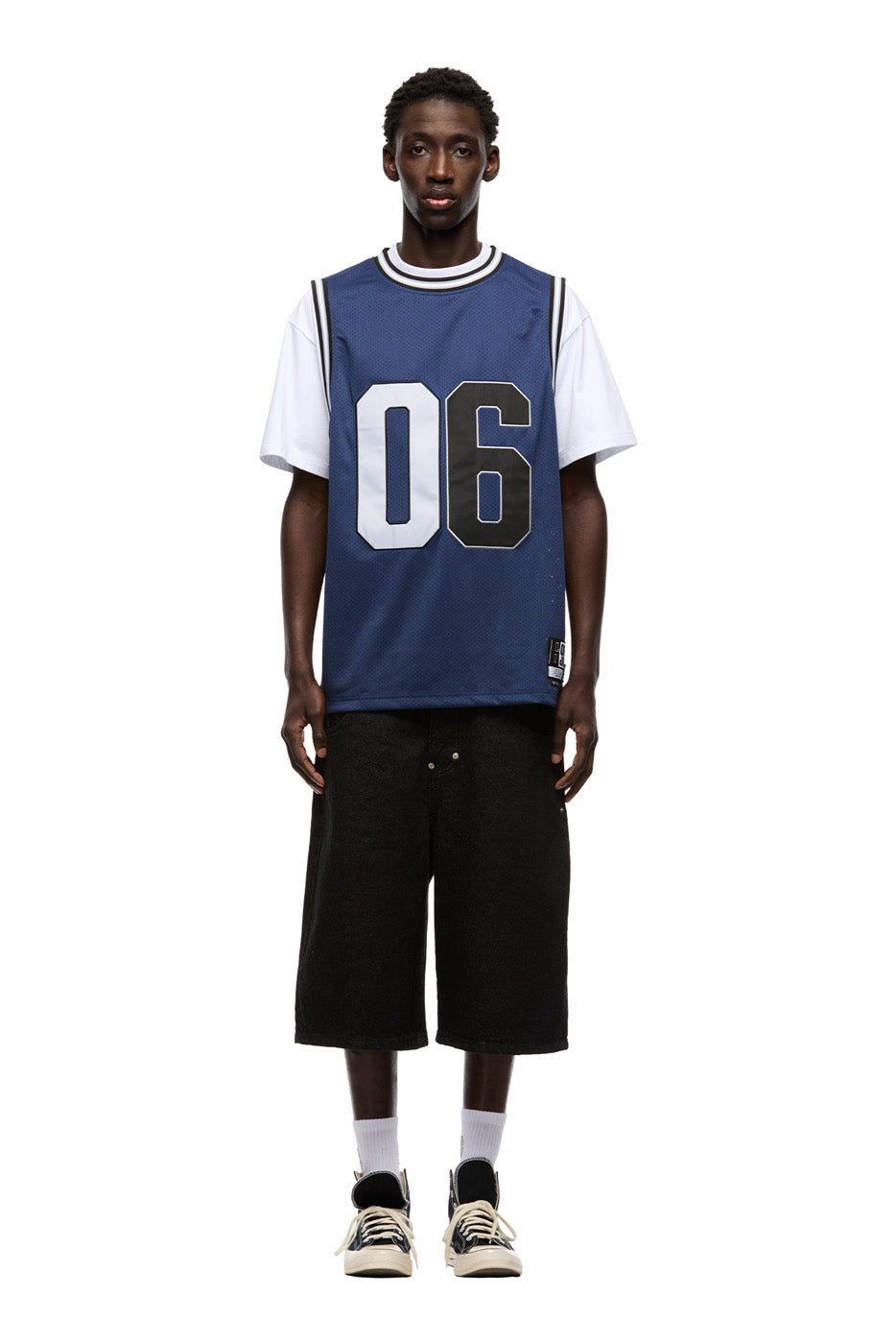 DOUBLE LAYER BBALL JERSEY INK NAVY