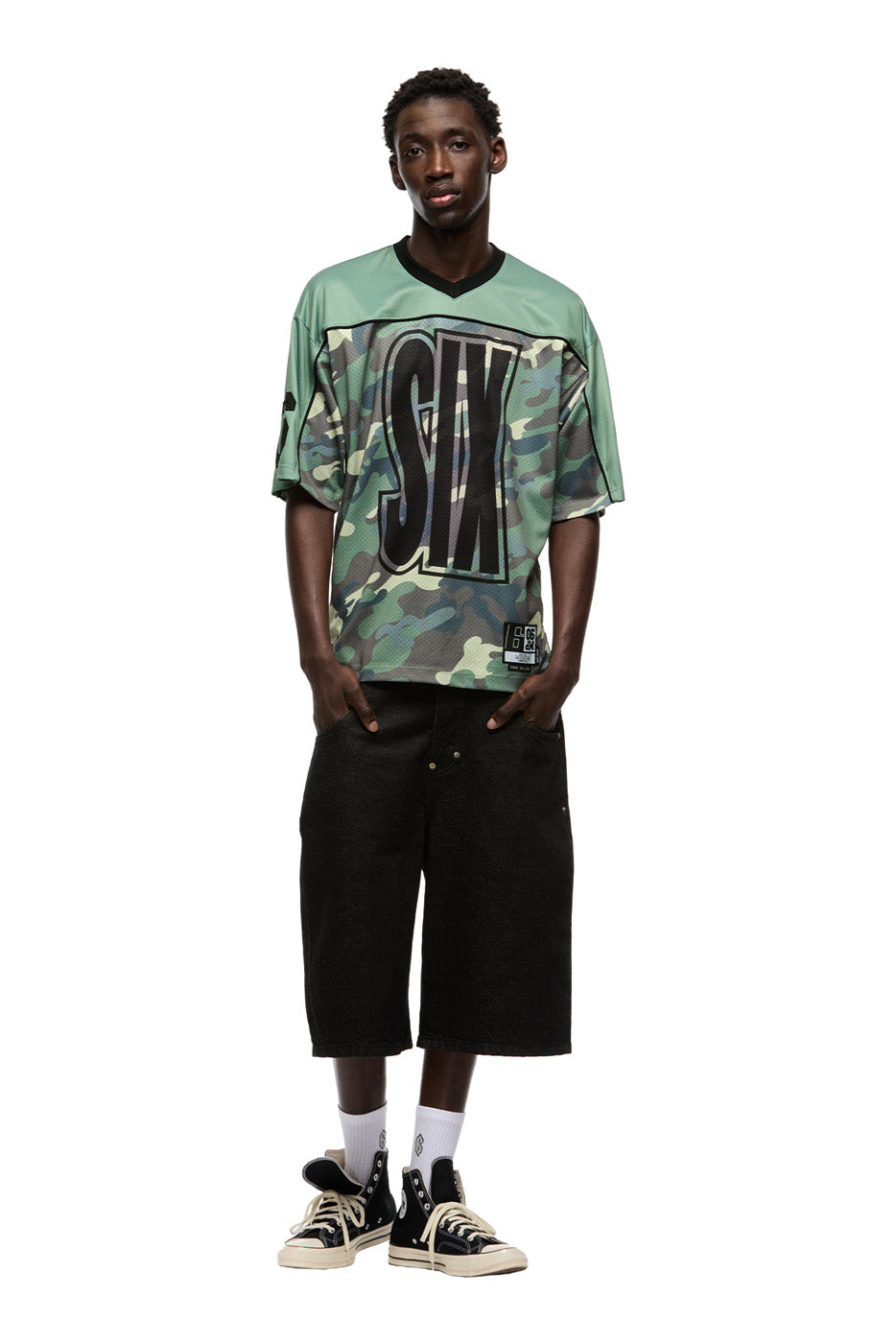 SIX MESH JERSEY PASTEL OLIVE