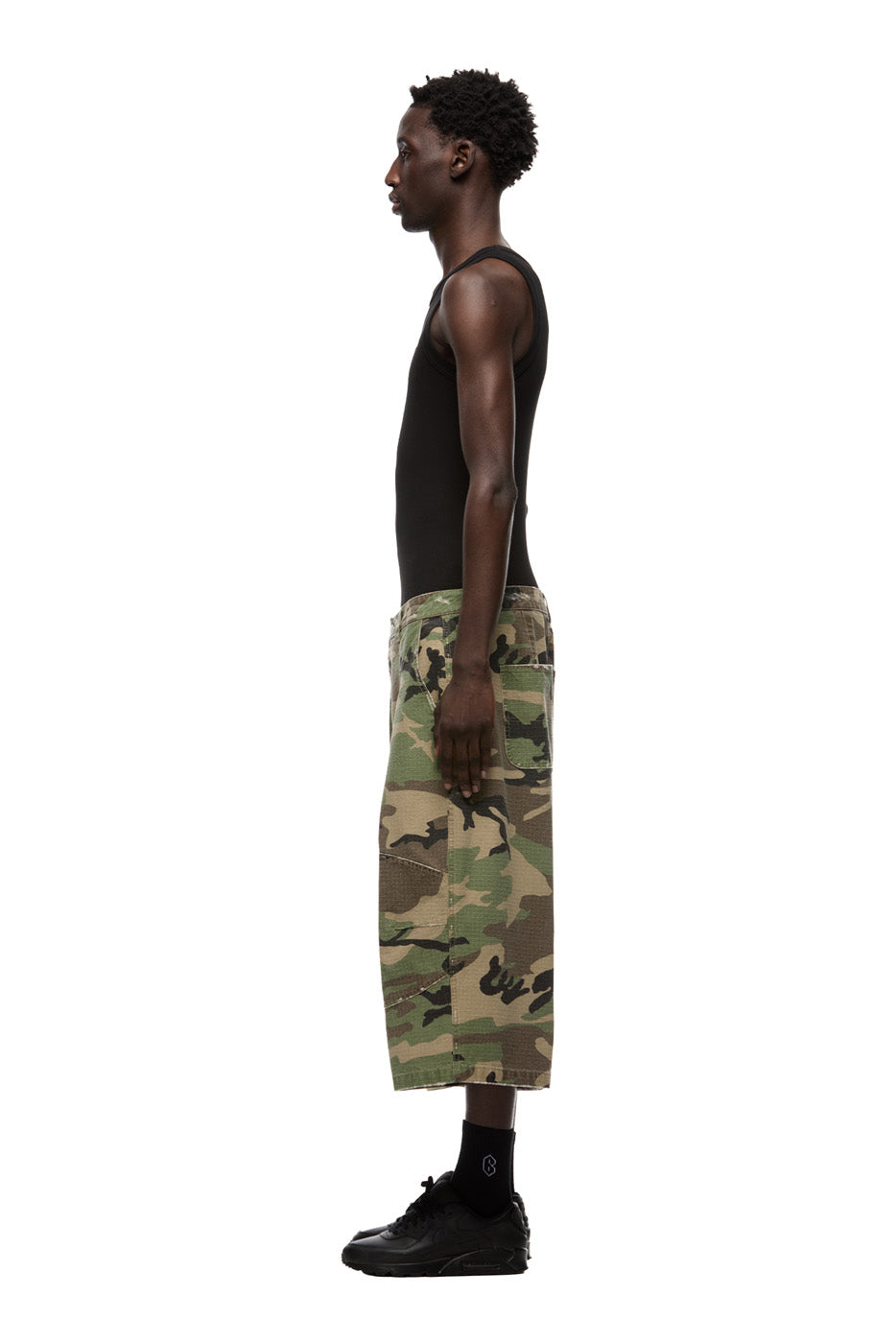 OVERSIZED CAMO WORK SHORTS