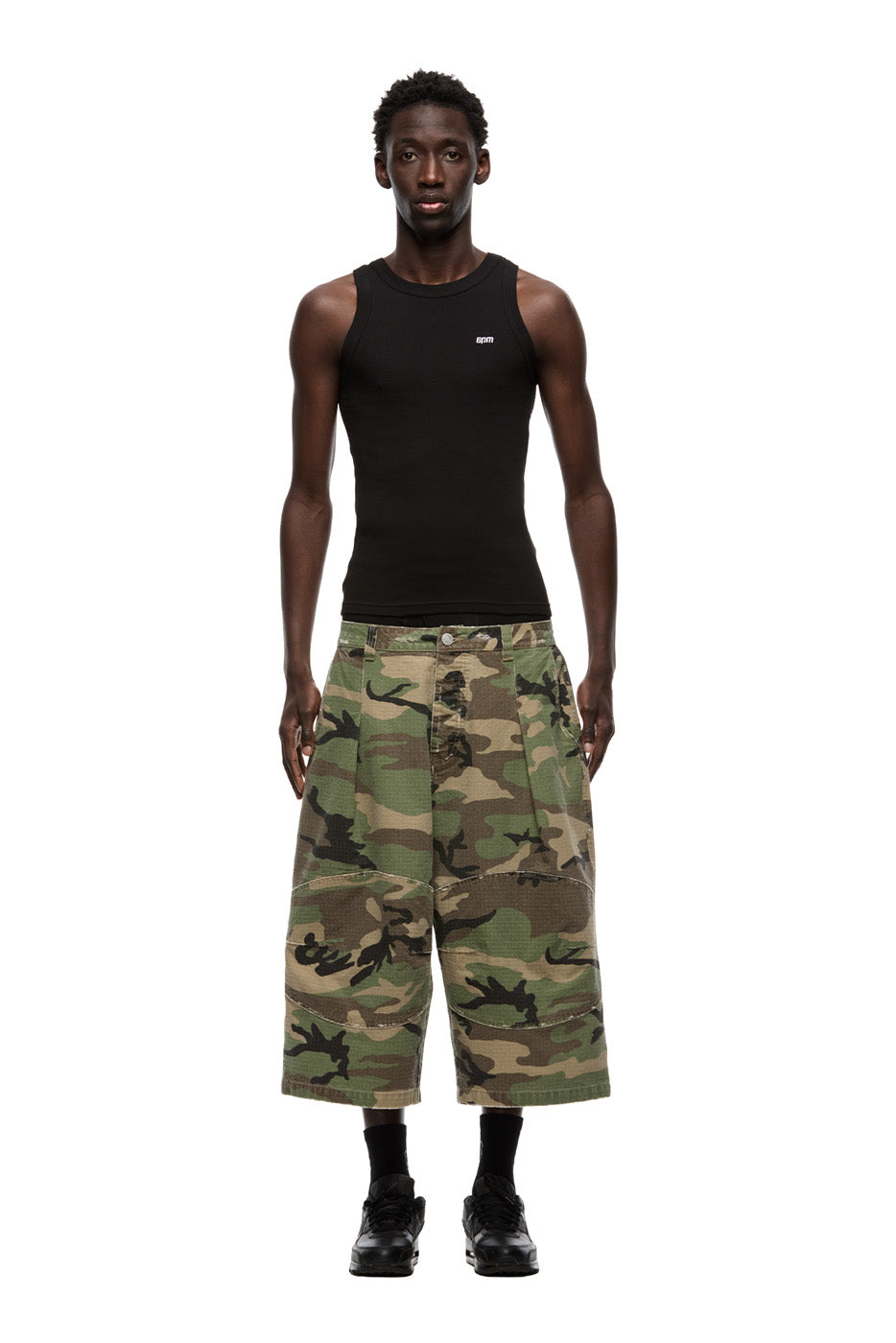 OVERSIZED CAMO WORK SHORTS