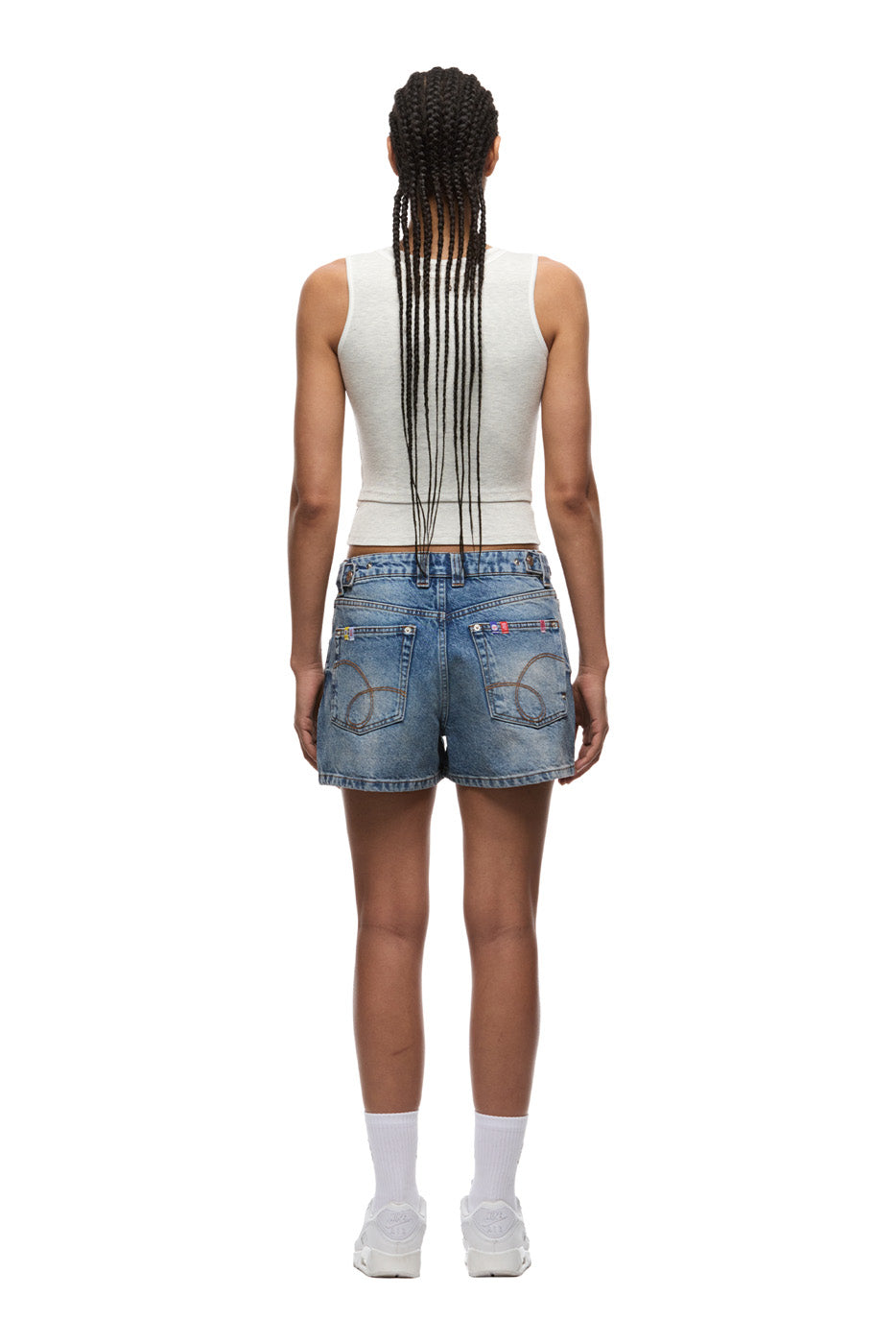 WMNS DOUBLE LAYER TANKTOP LIGHT GREY MELANGE