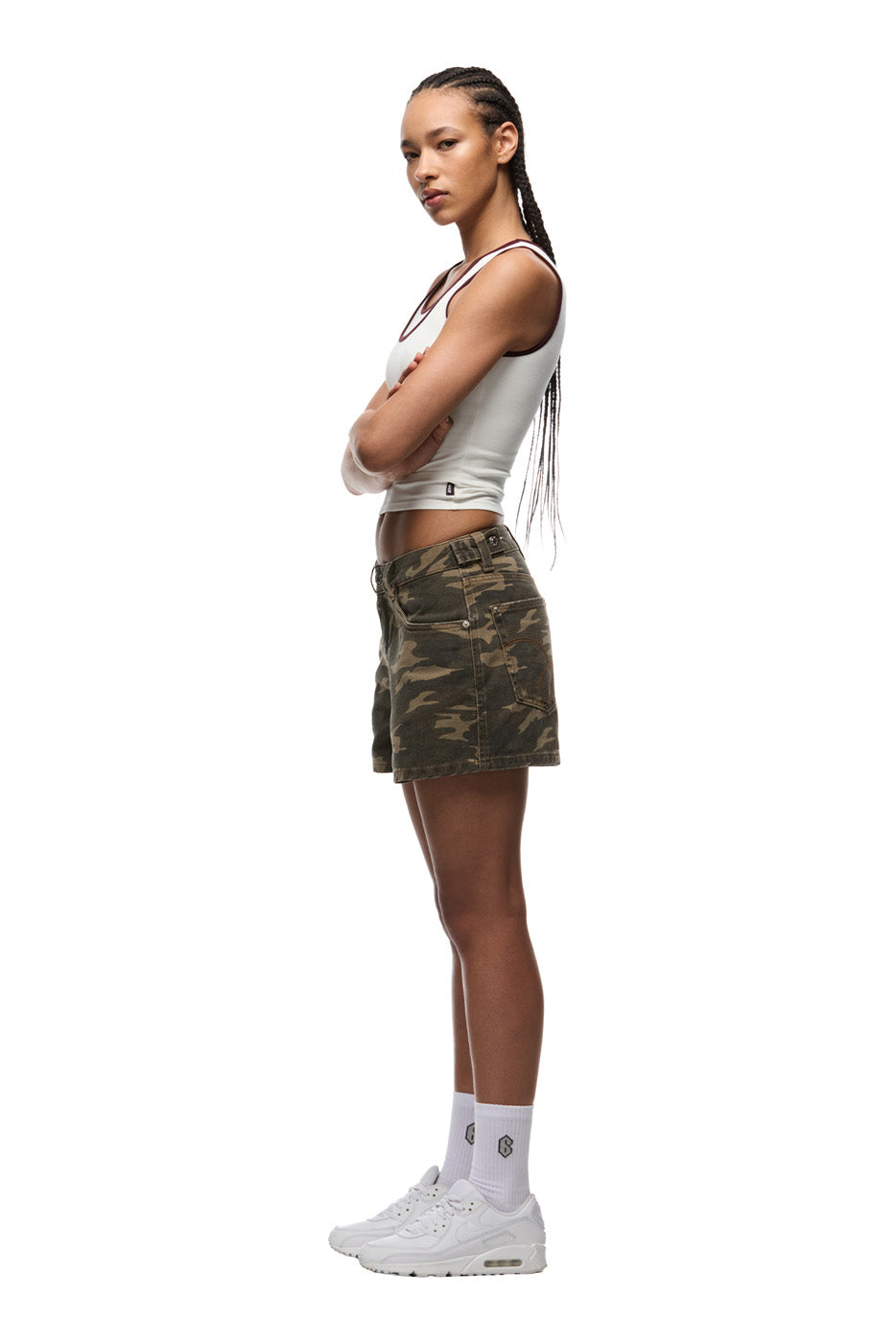 WMNS DOUBLE LAYER TANKTOP COCONUT WHITE