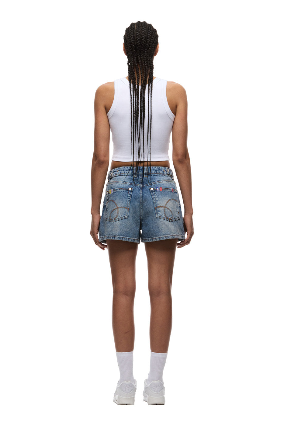 WMNS DENIM SHORTS MEDIUM BLUE DENIM