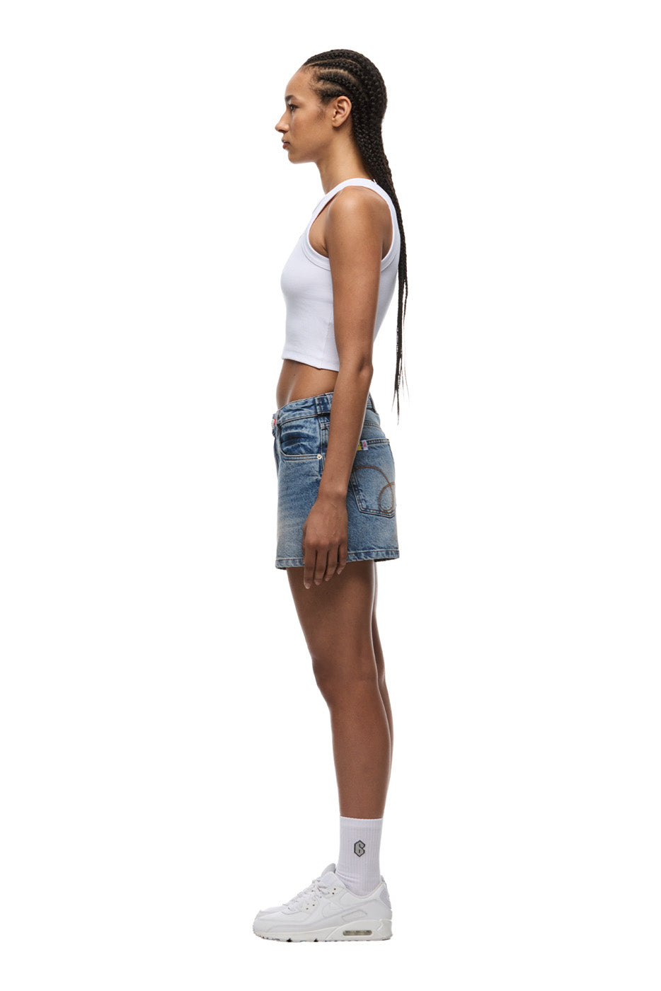 WMNS DENIM SHORTS MEDIUM BLUE DENIM