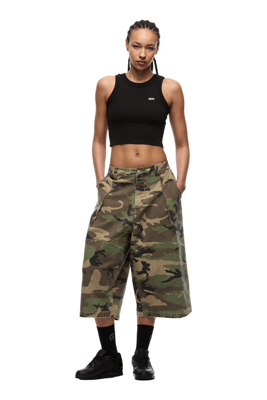 OVERSIZED CAMO WORK SHORTS
