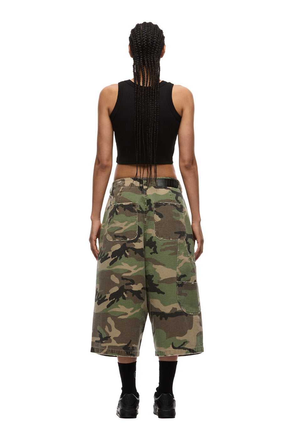 OVERSIZED CAMO WORK SHORTS