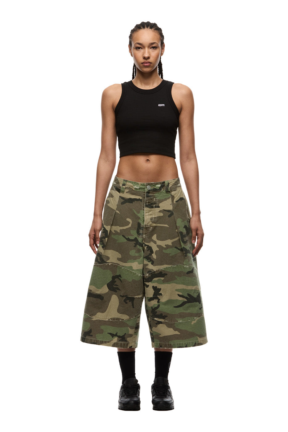 OVERSIZED CAMO WORK SHORTS