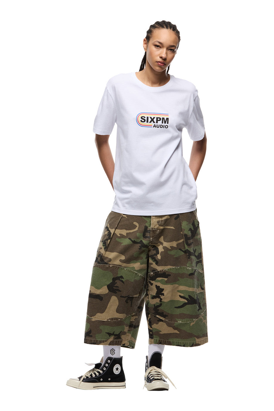 RAINBOW STUDIOS TEE WHITE