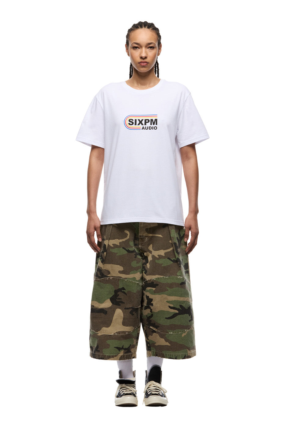 RAINBOW STUDIOS TEE WHITE